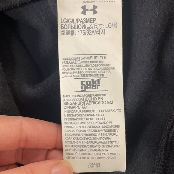 UNDER ARMOUR STEEL COUNTRY PULLOVER HOODIE SZ LARGE - Picture 6 of 6